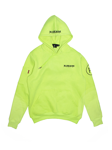 electric green hoodie