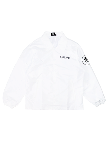 'Heartbreak' Coach Jacket in white